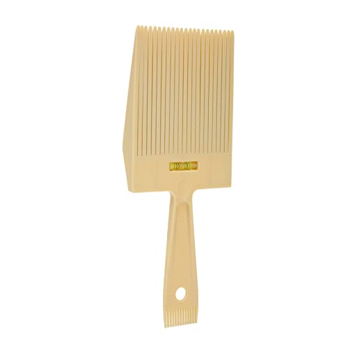 Flattopper Kamm, 26x10cm Abs Beige Herren Flat Top Guide Comb, Ergonomie Leichter Tragbarer Flat Top Guide Haarkamm, für Friseursalon, Zuhause von Entatial