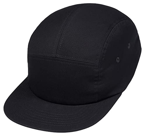 Enter the Complex® 5 Panel Cap, Damen und Herren, 100% Baumwolle, Unisex, Schwarz, Größenverstellbar von Enter the Complex