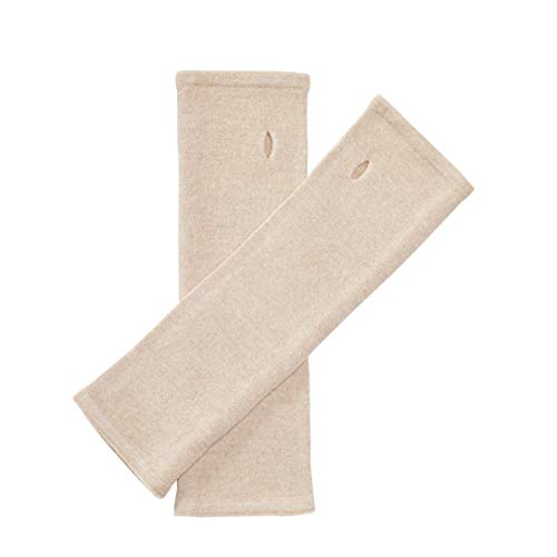 Enter the Complex® Armstulpen, Pulswärmer mit Daumenloch, Merino Wolle, Damen und Herren, Beige von Enter the Complex