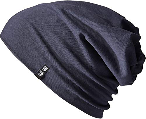 Enter the Complex® Leichte Beanie Mütze, Herren und Damen, Übergangsmütze, Herbst Winter und Frühling Sommer, Dünne Kopfbedeckung, Baumwolle (Jersey), L/XL, Anthrazit von Enter the Complex