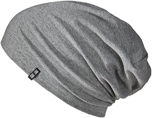 Enter the Complex® Leichte Beanie Mütze, Herren und Damen, Übergangsmütze, Herbst Winter und Frühling Sommer, Dünne Kopfbedeckung, Baumwolle (Jersey), S/M, Dunkel Grau Meliert von Enter the Complex