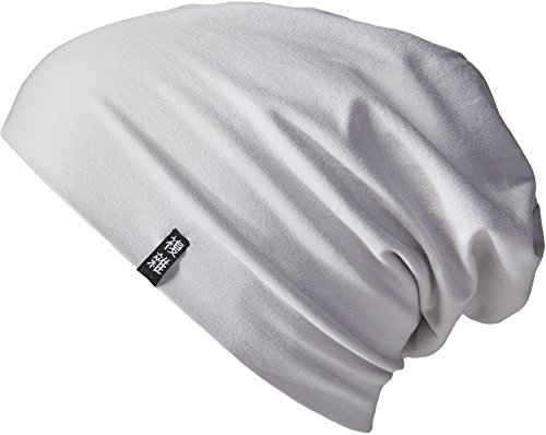 Enter the Complex® Leichte Beanie Mütze, Herren und Damen, Übergangsmütze, Herbst Winter und Frühling Sommer, Dünne Kopfbedeckung, Baumwolle (Jersey), S/M, Grau von Enter the Complex