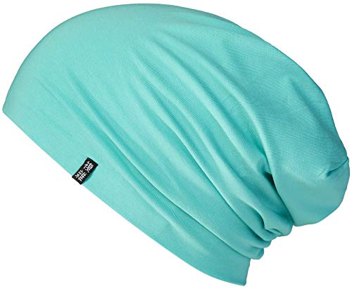 Enter the Complex® Leichte Beanie Mütze, Herren und Damen, Übergangsmütze, Herbst Winter und Frühling Sommer, Dünne Kopfbedeckung, Baumwolle (Jersey) L/XL, Jade Green von Enter the Complex