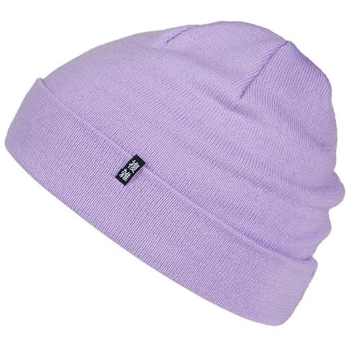 Enter the Complex® Merino Mütze Herren, Beanie Damen, 100% Merino Wolle, Warm und Dünn, Zweilagige Strickmütze, Lavendel von Enter the Complex