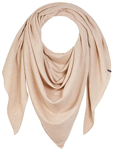 Enter the Complex® Schal Damen, Dreieckstuch, Halstuch, 100% Merino Wolle, 240 x 100 cm, Beige von Enter the Complex