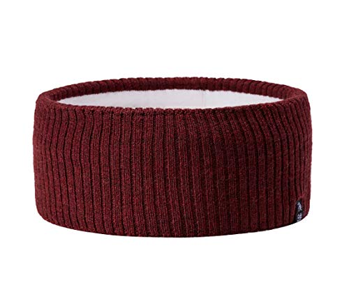 Enter the Complex® Stirnband für Damen und Herren aus 100% Merino Wolle, Winter Kopfband, weich und stylish, Unisex, Maroon von Enter the Complex