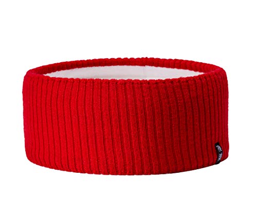 Enter the Complex® Stirnband für Damen und Herren aus 100% Merino Wolle, Winter Kopfband, weich und stylish, Unisex, Rot von Enter the Complex