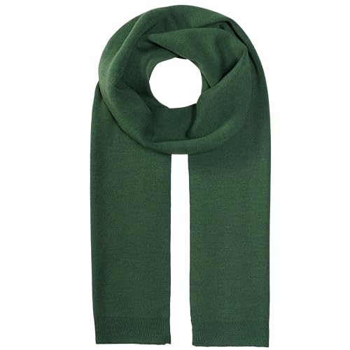 Enter the Complex® Merino Schal aus 100% feinster Merino Wolle, Winter Warm, Weich und Angenehm auf der Haut, Damen und Herren, 210 x 30 cm, Grün von Enter the Complex