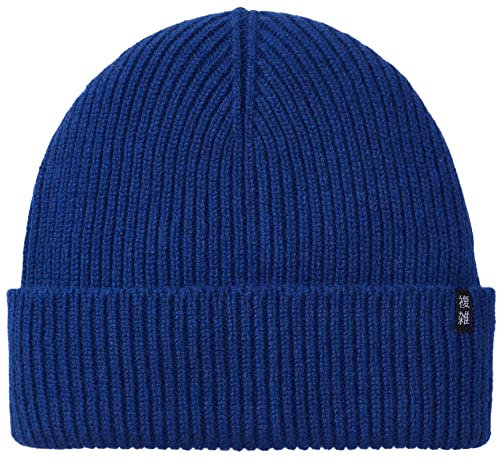 Enter the Complex® Merino Winter Mütze - Tao - 100% Merino Wolle, Beanie, Watch Cap, Strickmütze, Weich und Elastisch, Grobstrick, Damen und Herren, Royal Blau von Enter the Complex