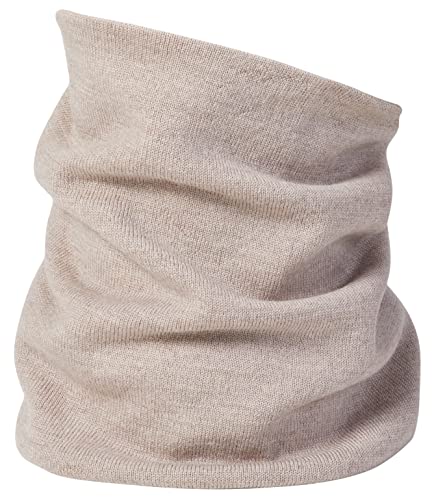 Enter the Complex® Weicher Schlauchschal, Loop Schal, 100% Merino Wolle, Damen und Herren, Atmungsaktiv, Beige von Enter the Complex