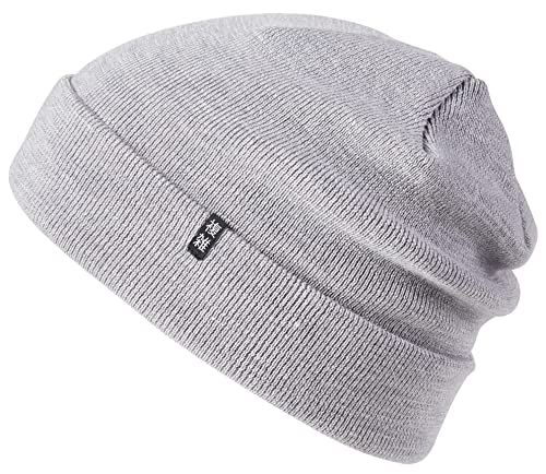 Enter the Complex® Winter Mütze, Warme Woll Beanie, 100% Merino, Damen und Herren, Hell Grau von Enter the Complex