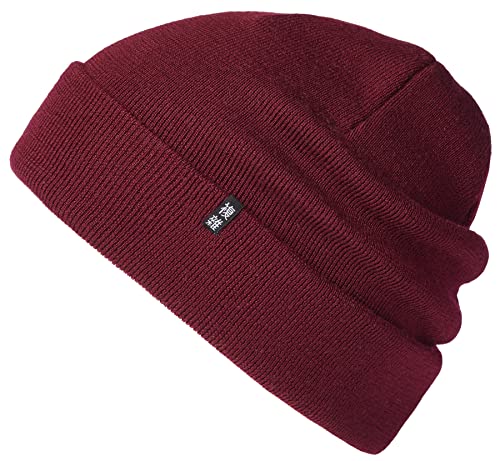 Enter the Complex® Winter Mütze, Warme Woll Beanie, 100% Merino, Damen und Herren, Bordeaux von Enter the Complex