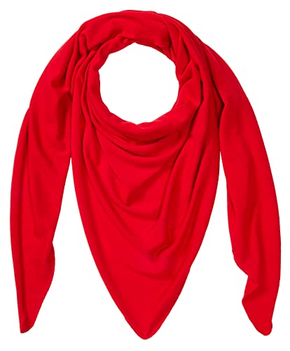 Enter the Complex® Schal Damen, Dreieckstuch, Halstuch, 100% Merino Wolle, 240 x 100 cm, Rot von Enter the Complex