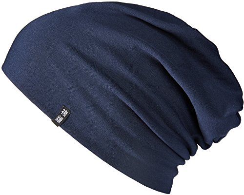 Enter the Complex® Leichte Beanie Mütze, Herren und Damen, Übergangsmütze, Herbst Winter und Frühling Sommer, Dünne Kopfbedeckung, Baumwolle (Jersey), L/XL, Navy von Enter the Complex