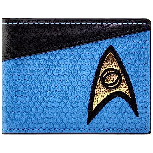 Enterprise USS Starfleet Emblem Voyage Wissenschafts-Uniform Geldbörse/Geldbeutel Bi-Fold Münztasche & Kartenhalter, Blau von Enterprise