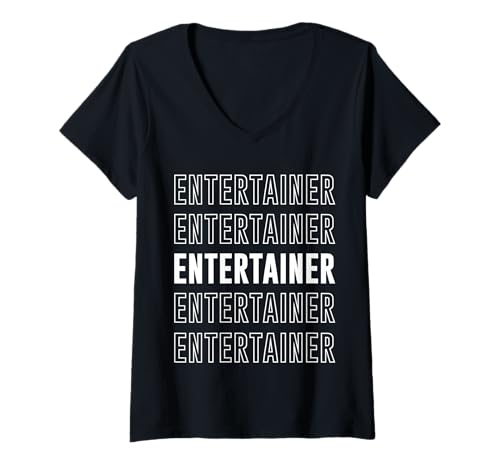 Damen Entertainer T-Shirt mit V-Ausschnitt von Entertainer Apparel