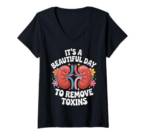 Damen It's A Beautiful Day to Remove Toxins Ernährung Fitness T-Shirt mit V-Ausschnitt Damen It's A Beautiful Day to Remove Toxins Ernährung Fitness T-Shirt mit V-Ausschnitt von Entgiftung Entfernung Von Toxinen Wellness