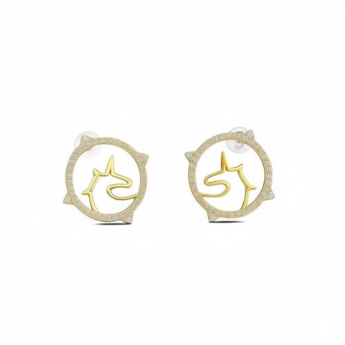 Einhorn Ohrringe Silber 925 Mädchen, Silber Ohrringe Damen 925, Exquisit Einhorn Schmuck Nickelfrei Ohrringe, Geschenk für Frauen von Enthana