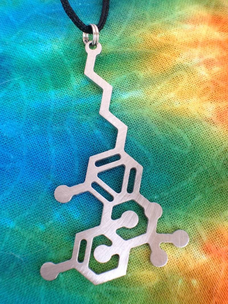 Thc-Molekül Halskette Thc-Molekül Halskette von EntheoArtworks