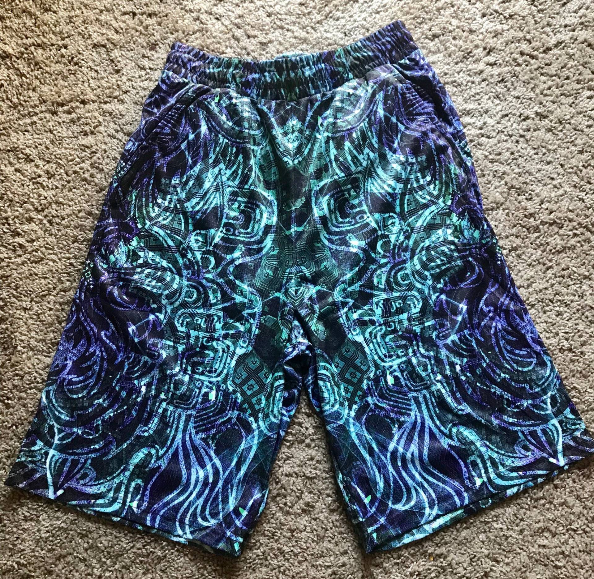 Blau Papa Bär Art Shorts Blau Papa Bär Art Shorts von EntheosVibrations