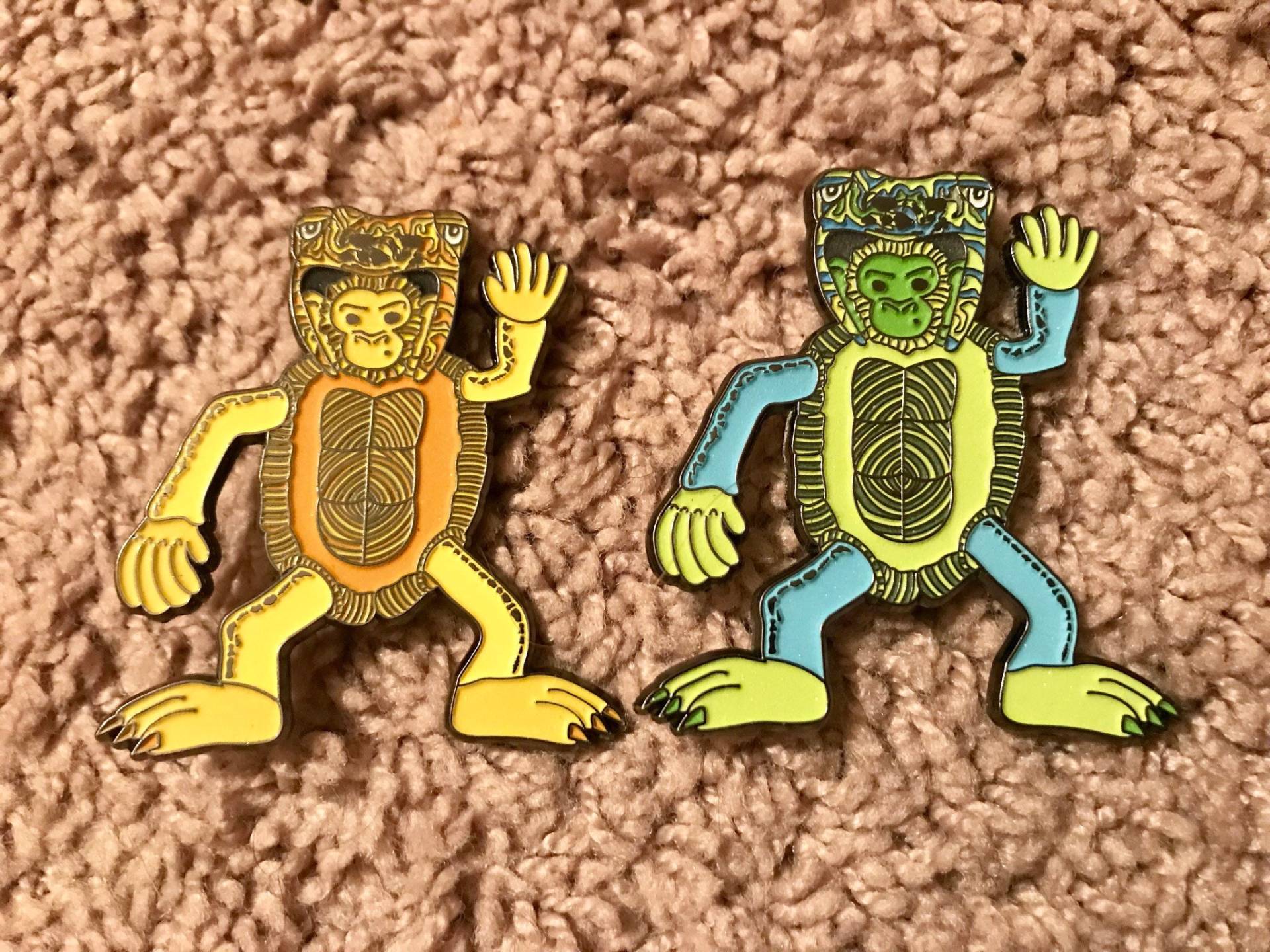 Dizz Monkey Schildkröte Mütze Pins Dizz Monkey Schildkröte Mütze Pins von EntheosVibrations