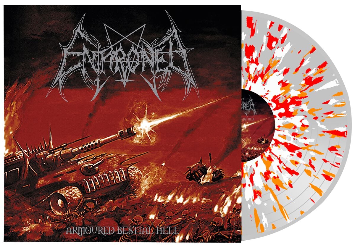 Enthroned Armored bestial hell LP splattered von Enthroned