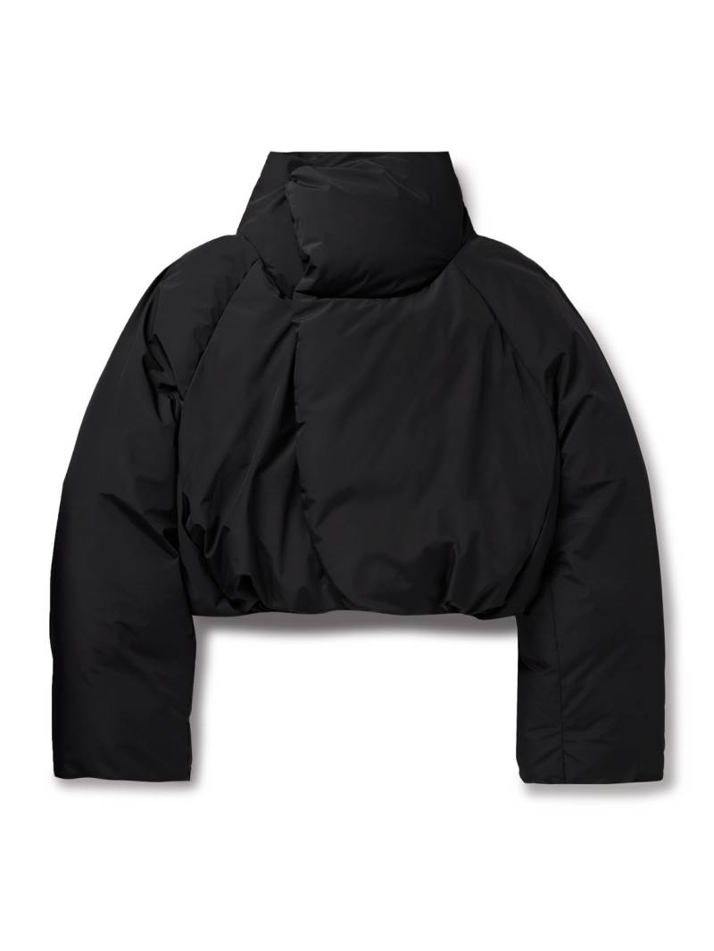 ENTIRE STUDIOS - DBL Oversized Cropped Shell Down Jacket - Men - Black - M von ENTIRE STUDIOS