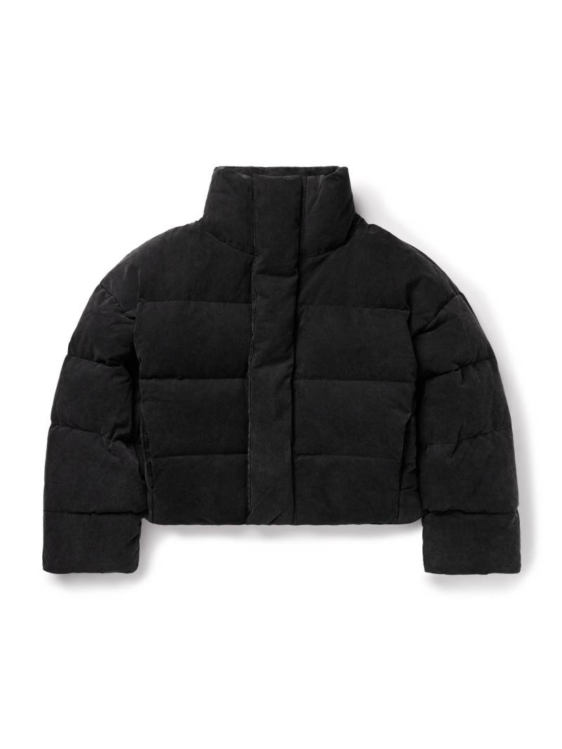 ENTIRE STUDIOS - MML Oversized Cropped Quilted Cotton Down Jacket - Men - Black - S von ENTIRE STUDIOS