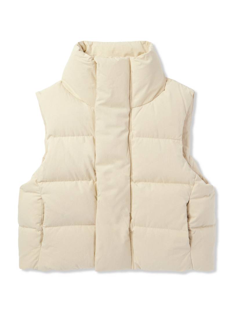 ENTIRE STUDIOS - MML Quilted Cotton-Canvas Down Gilet - Men - Neutrals - XL von ENTIRE STUDIOS