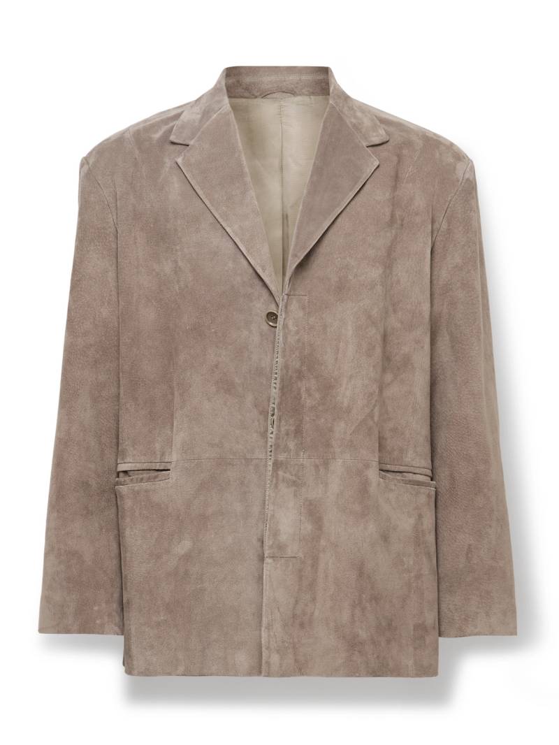 ENTIRE STUDIOS - Oversized Suede Blazer - Men - Brown - L von ENTIRE STUDIOS