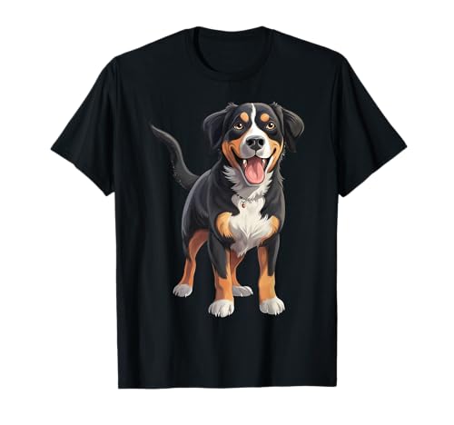 Entlebucher Sennenhund Mama Papa Welpe Züchter Gedenkstätte T-Shirt Entlebucher Sennenhund Mama Papa Welpe Züchter Gedenkstätte T-Shirt von Entlebucher Mountain Dog Tees NYC