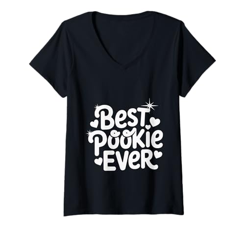 Damen Best Pookie Ever Entzückender Spitzname süß - T-Shirt mit V-Ausschnitt Damen Best Pookie Ever Entzückender Spitzname süß - T-Shirt mit V-Ausschnitt von Entzückende Sprüche lieben Humor