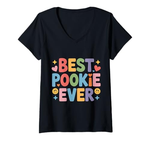 Damen Best Pookie Ever Entzückender Spitzname süß - T-Shirt mit V-Ausschnitt Damen Best Pookie Ever Entzückender Spitzname süß - T-Shirt mit V-Ausschnitt von Entzückende Sprüche lieben Humor