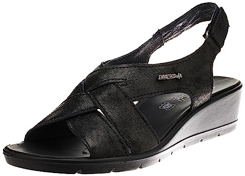 Enval Soft Damen D.Celeste Enval Keilsandale, Schwarz, 41 EU von Enval Soft