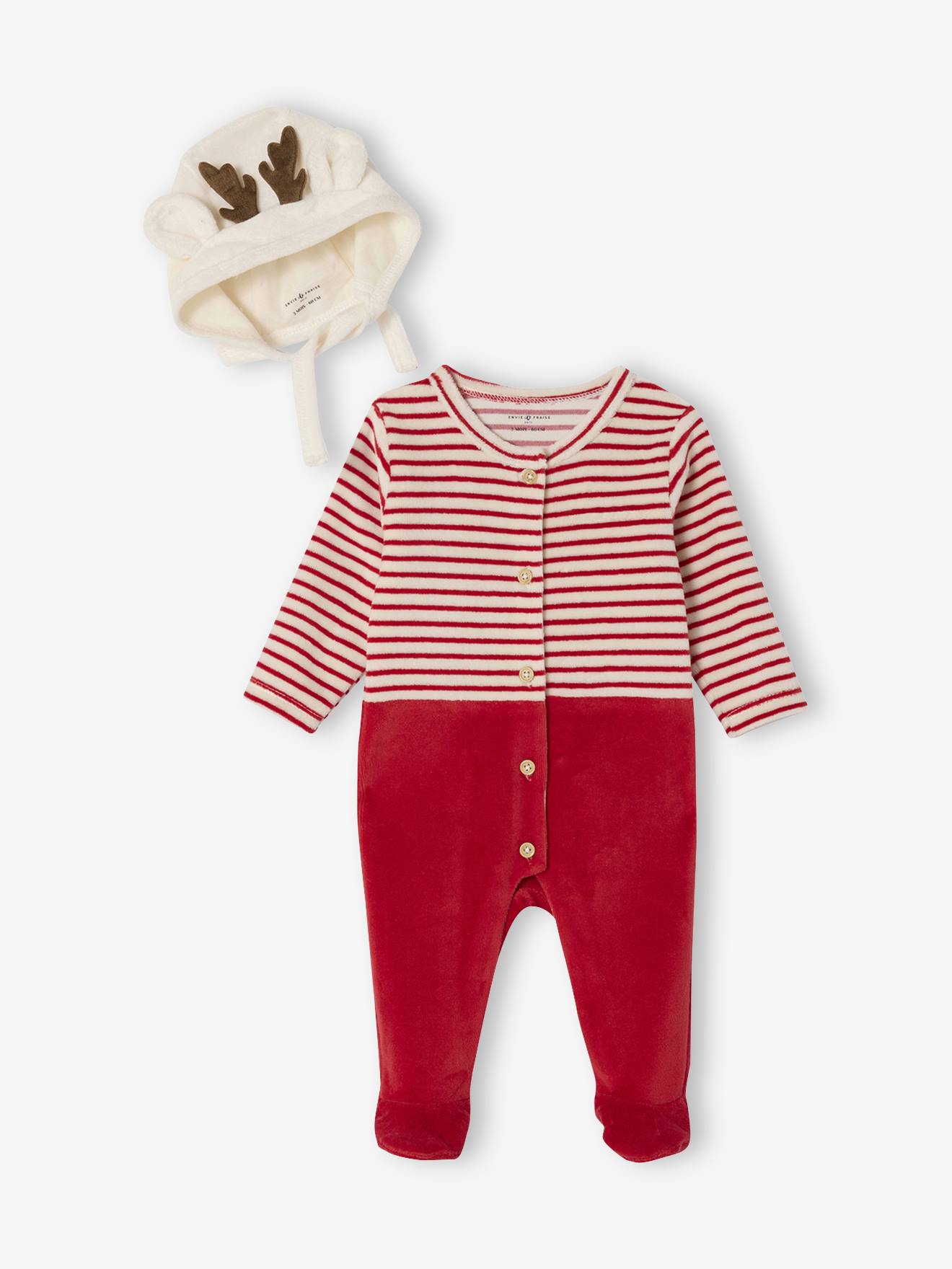 Baby Schlafanzug und Mütze aus Samt ENVIE DE FRAISE Baby Schlafanzug und Mütze aus Samt ENVIE DE FRAISE von Envie De Fraise