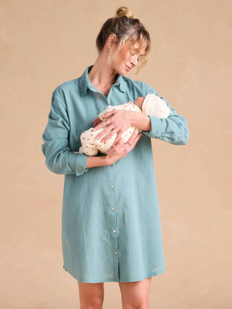 Baumwoll-Nachthemd für Schwangerschaft und Stillzeit ENVIE DE FRAISE von Envie De Fraise