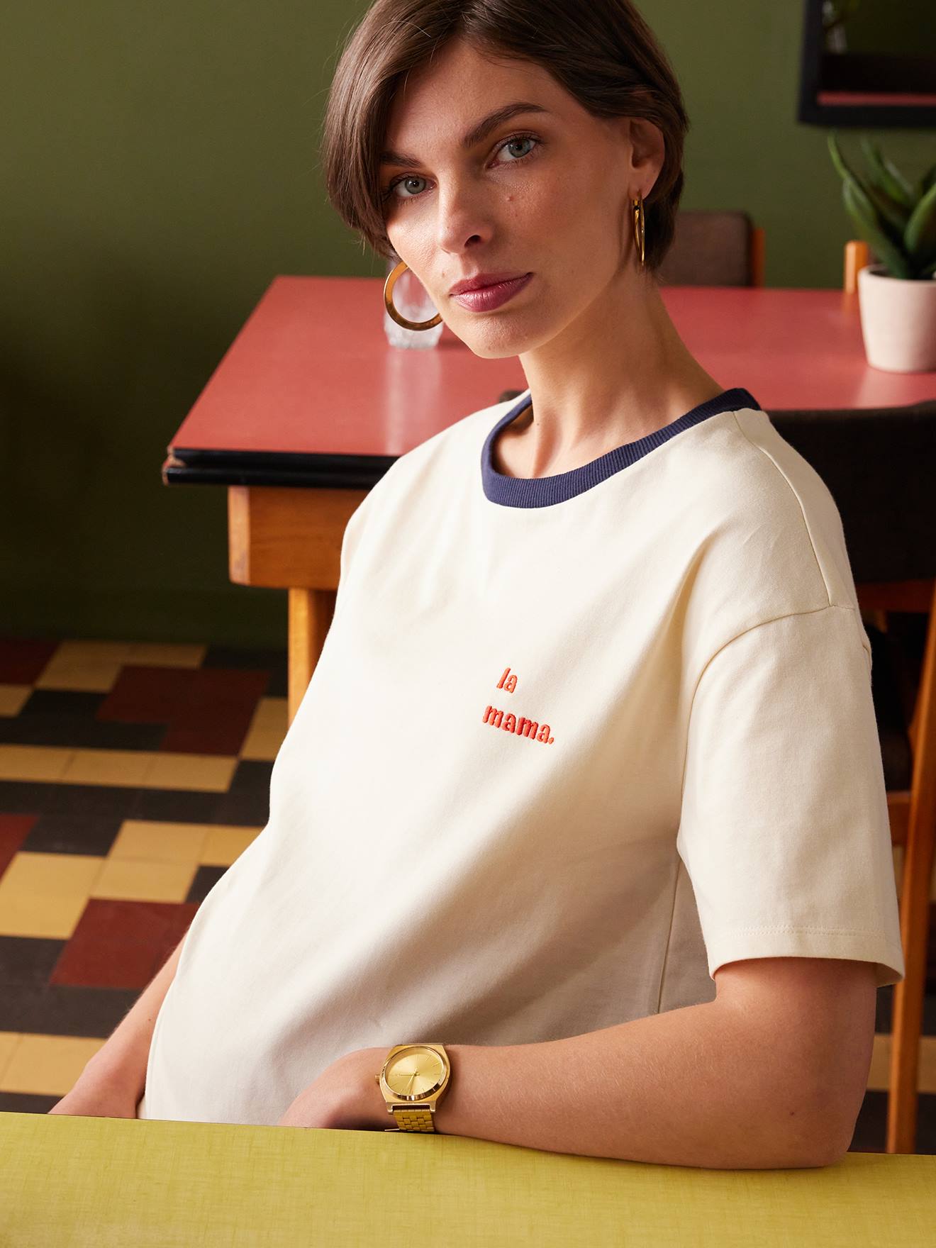 Besticktes T-Shirt für Schwangerschaft & Stillzeit ENVIE DE FRAISE von Envie De Fraise
