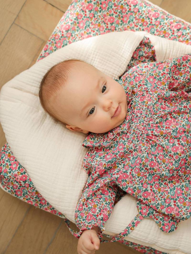 Bio-Kollektion: Baby Ausfahrsack aus Musselin ENVIE DE FRAISE mit Recycling-Polyester hell von Envie De Fraise