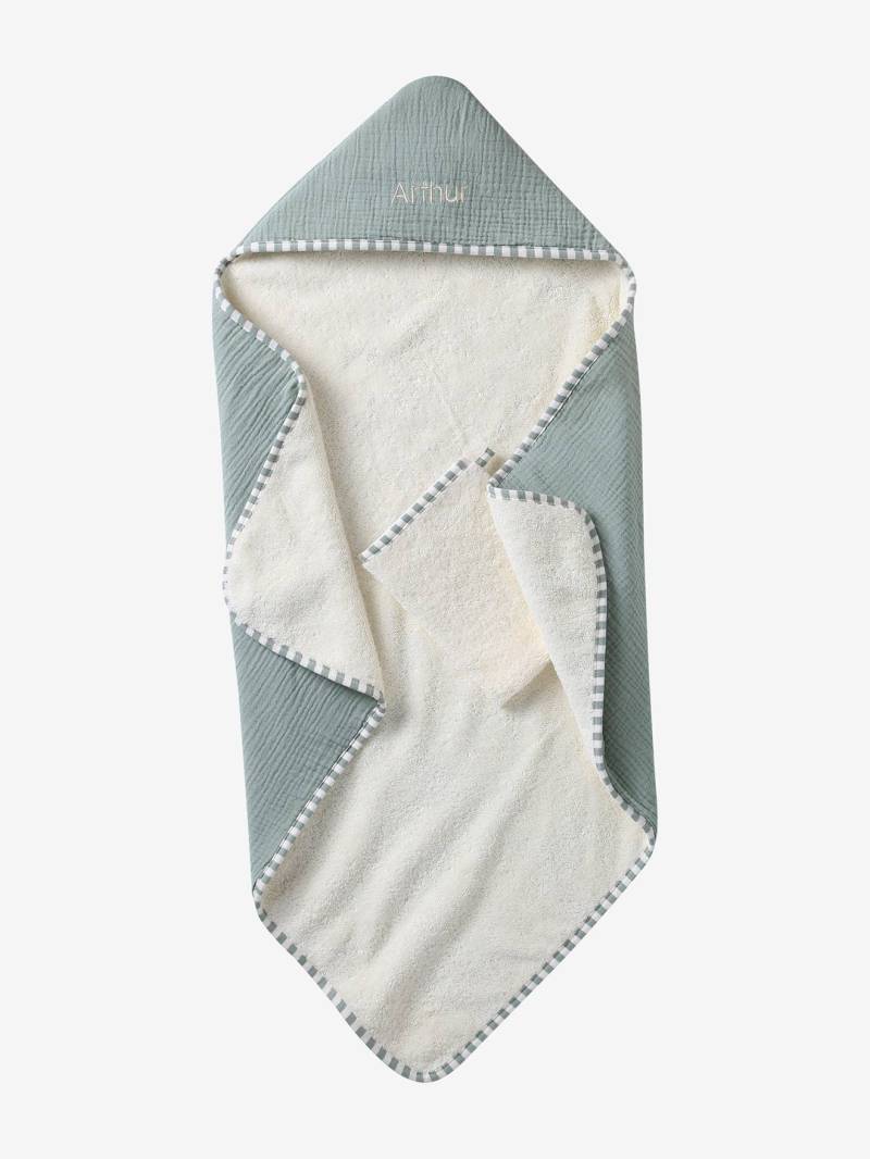 Bio-Kollektion: Baby Geschenkset aus Wende-Badecape & Waschhandschuh ENVIE DE FRAISE von Envie De Fraise