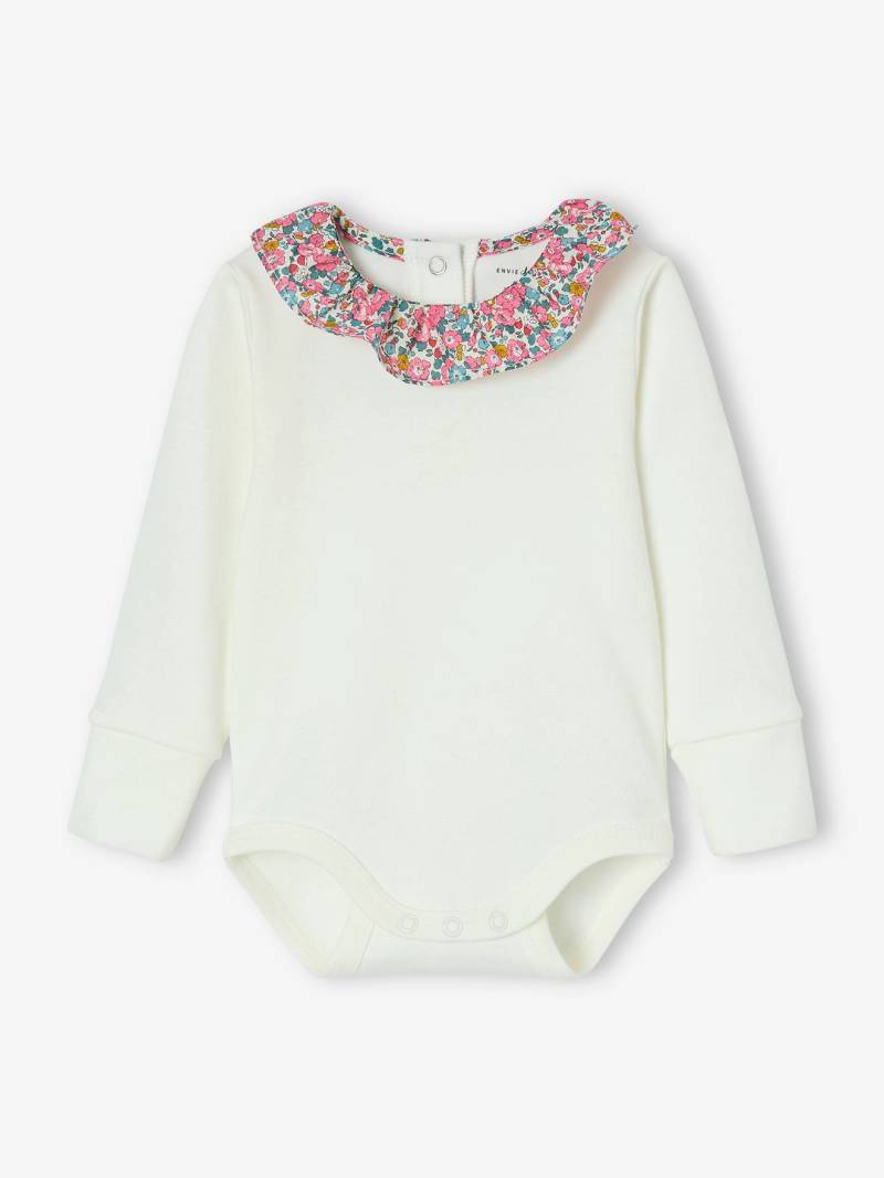 Bio-Kollektion: Mitwachsender Baby Body mit Liberty-Kragen ENVIE DE FRAISE von Envie De Fraise