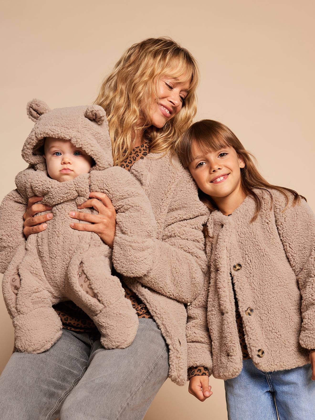 Mädchen Jacke mit Teddyfleece Mama-Tochter-Capsule Mädchen Jacke mit Teddyfleece Mama-Tochter-Capsule von Envie De Fraise