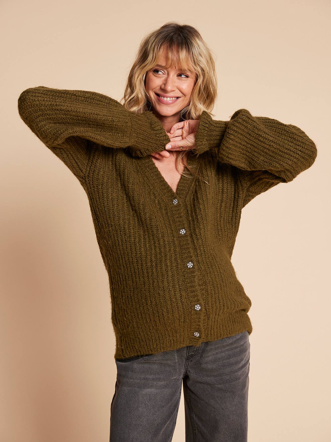 Pullover für die Stillzeit ENVIE DE FRAISE aus Musterstrick von Envie De Fraise