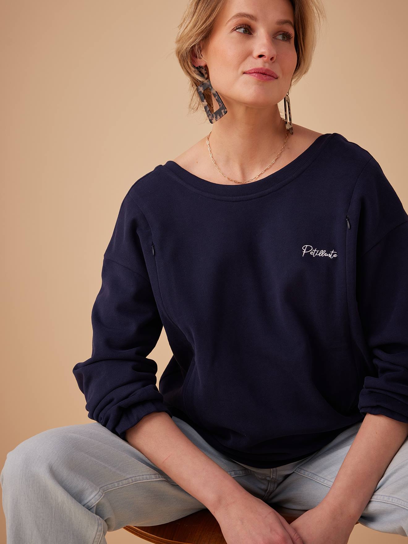 Sweatshirt für Schwangerschaft & Stillzeit ENVIE DE FRAISE von Envie De Fraise