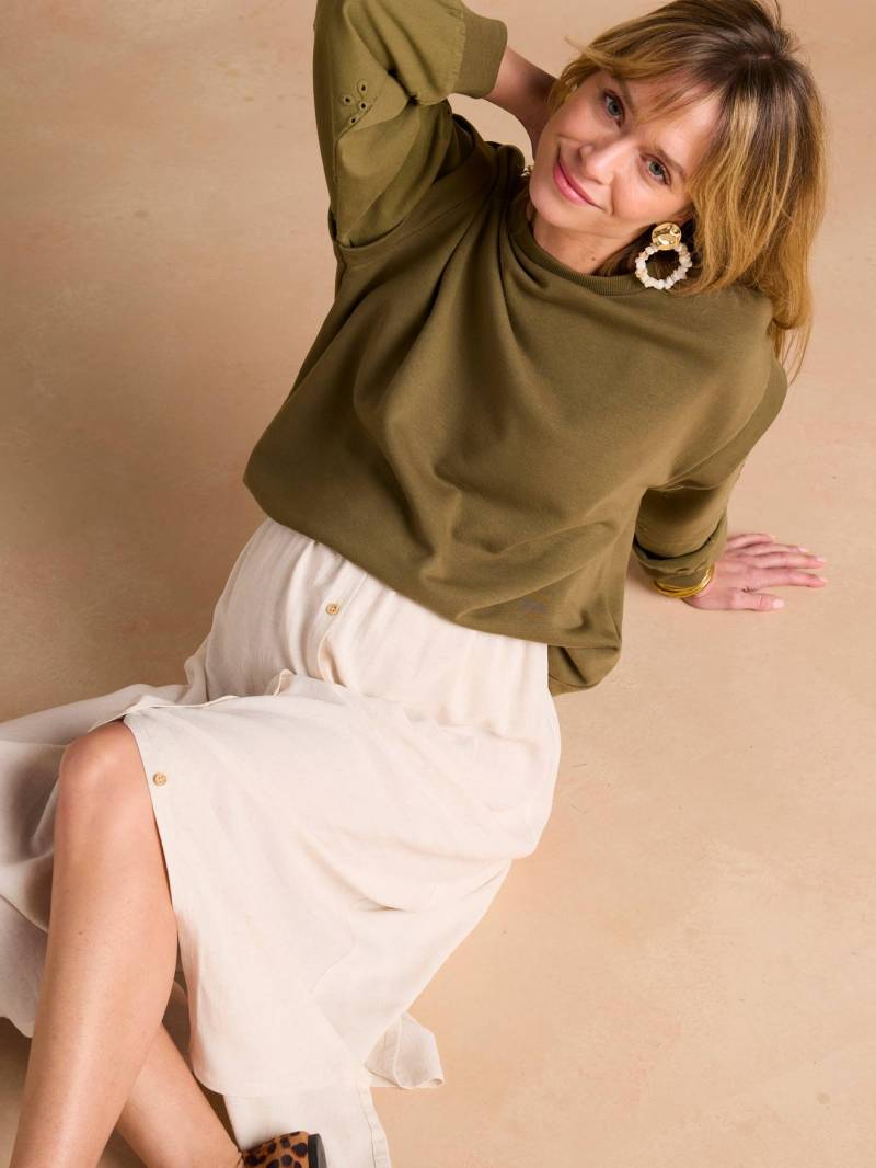 Umstands-Sweatshirt mit Materialmix ENVIE DE FRAISE von Envie De Fraise