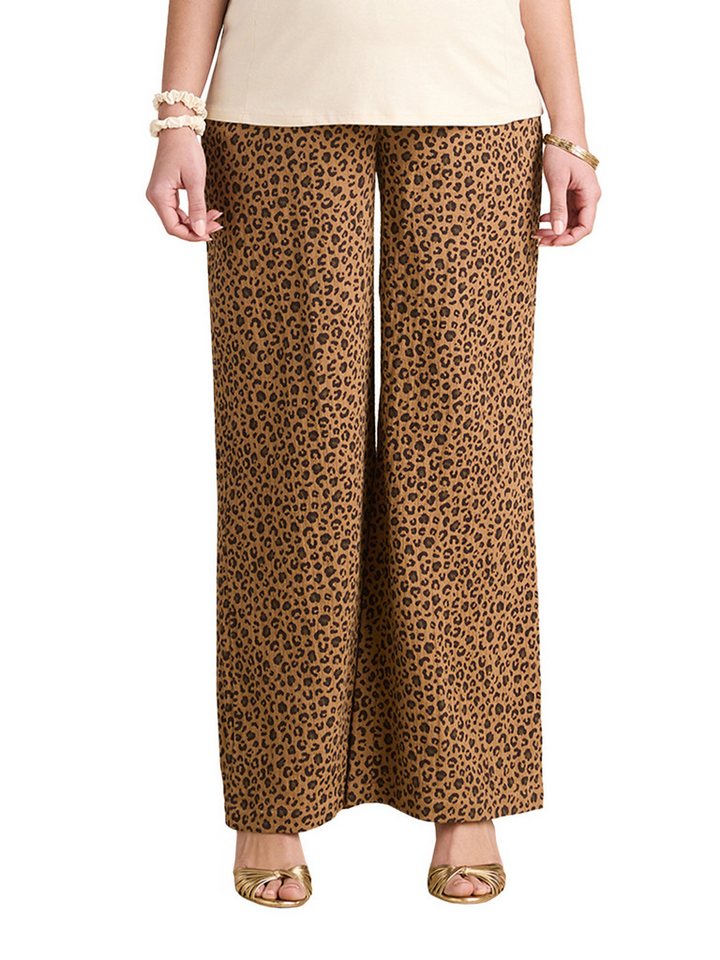 Envie de Fraise Umstandshose Weite Umstandshose aus Musselin mit Leoprint von Envie de Fraise