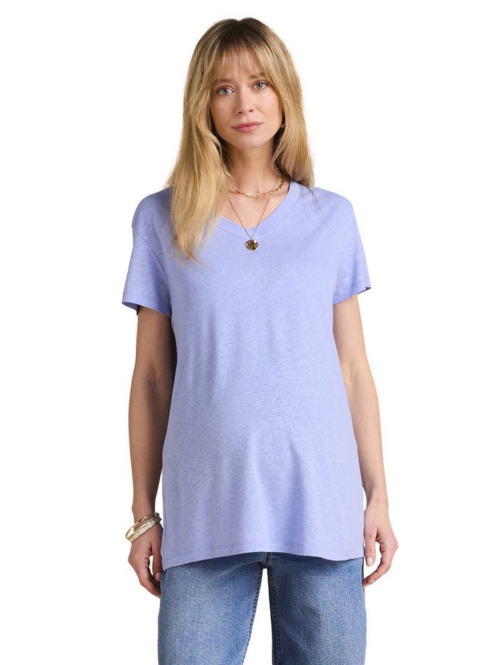 Envie de Fraise Kurzarmshirt Umstands-T-Shirt Mit Leinen von Envie de Fraise