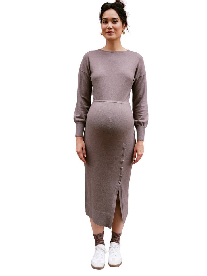 Envie de Fraise Maxikleid Langes Umstandskleid aus weichem Strick von Envie de Fraise