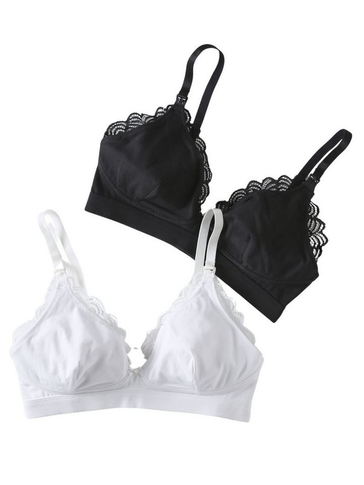 Envie de Fraise Still-BH Still-BHs mit Spitze, Bio-Baumwolle 2er-Pack von Envie de Fraise