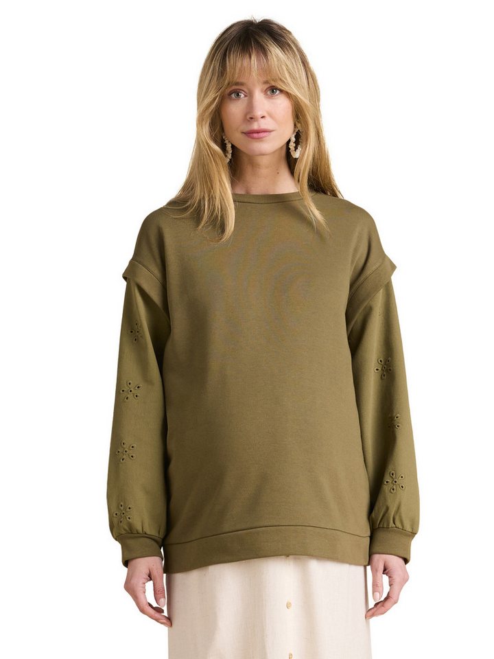 Envie de Fraise Umstandsshirt Umstands-Sweatshirt mit Materialmix von Envie de Fraise