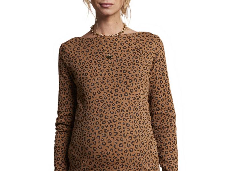 Envie de Fraise Umstandsshirt Umstandsshirt mit Leoprint, Bio-Baumwolle von Envie de Fraise